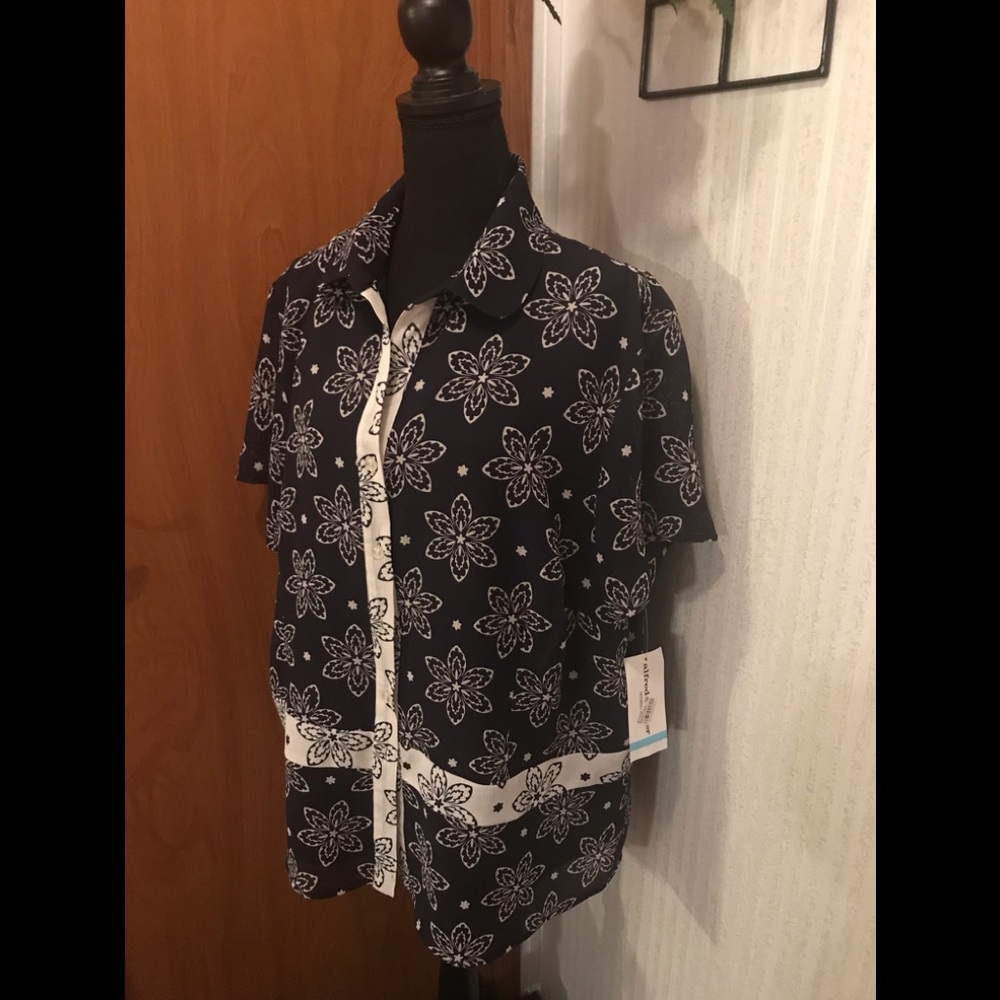 Alfred Dunner Floral Blouse